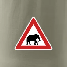 Dopravná značka - Pozor slon