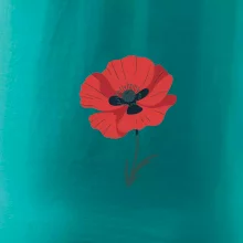 Vlčí mak kreslený veľký