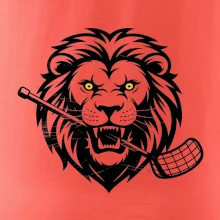 Floorball - Lev s hokejkou v tlamě