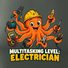 Chobotnice elektrikář multitasking