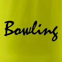 Bowling nápis písacie