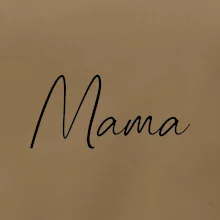 Nápis písací na prsiach - mama