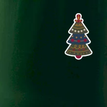 Folklór na prsníku vianočný stromček