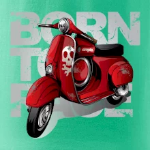 Scooter born to ride red