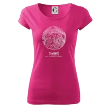 Trosky - vrstevnice v kruhu