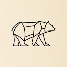 Geometria ľadový medveď chodiaci