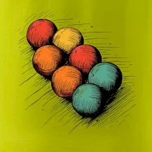 Petanque guľa kresba