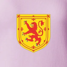 Škótsky lev na hrudi