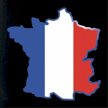 Francúzska vlajka mapa obrys Francúzska vlajka mapa obrys