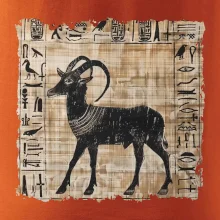 Egyptské hieroglyfy koza