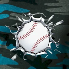 Baseball lopta v triku