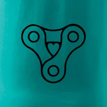 Cyklo srdce reťaz trojuholník