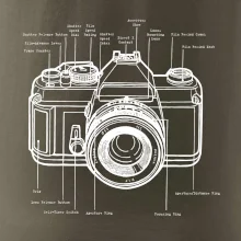 Nákres starý fotoaparát