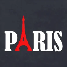 Paris nápis Eiffelova veža