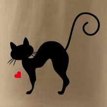 Zamilovaná mačka prehnutá