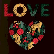 Love srdce divočina  (Pecka design)