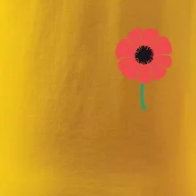 Vlčí mak ikonka na prsníku