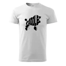 Pudel - nápis v tele Pudel - nápis v tele