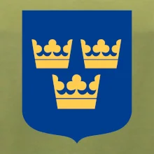 Švédsky znak tri korunky na prsník