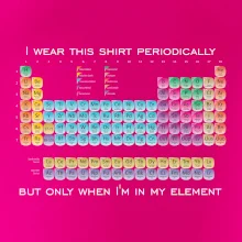 I wear this shirt periodically but only when I'm in my element I wear this shirt periodically but only when I'm in my element