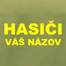 Hasiči - žltý nápis - váš názov zboru