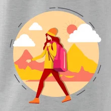 Farebný párový motív na hory