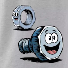 Parové tričko - Skrutka a matka Parové tričko - Skrutka a matka