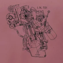 Motor Škoda/ VW 1.9L  TDI z boku