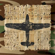 Egyptské hieroglyfy lietadlo