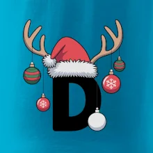 Vianočné rodinné tričká - písmeno a čiapka