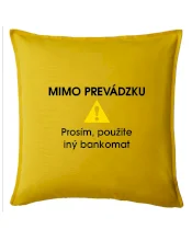 Mimo prevádzku prosím, použite iný bankomat