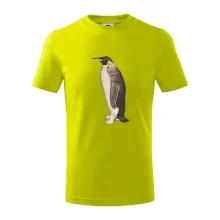 Tučniak kreslený vodovými farbami