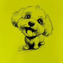 Čiernobiela karikatúra Bišónik