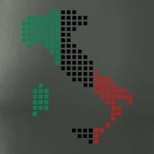 Taliansko obrys vlajka Taliansko obrys vlajka