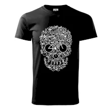 Cyklo lebka zložená z kolies Cyklo lebka zložená z kolies