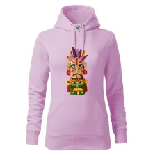 Mayová maska s perím