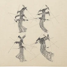 Skrútený stožiar vysokého vedenia