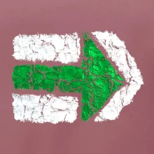 Párová turistická značka  zelená