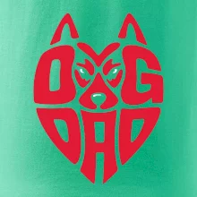 Dog dad nápis v hlavě