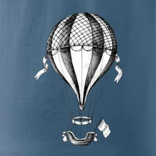 Teplovzdušný balón kreslený