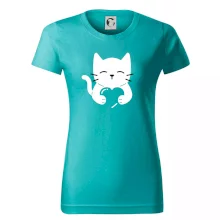 Mačka drží srdce Mačka drží srdce