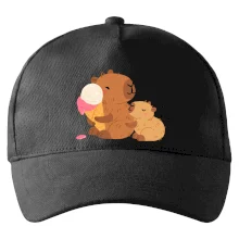 Kapybara so zmrzlinou