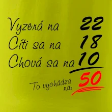 Vyzerá, cíti sa, chová sa - 50 rokov Vyzerá, cíti sa, chová sa - 50 rokov
