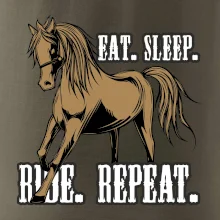 Eat Sleep Ride Repeat Western