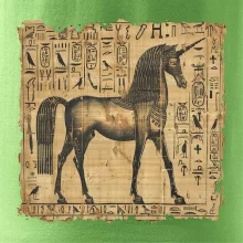 Egyptské hieroglyfy jednorožec