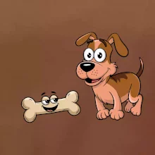 Parové tričko - Pes a kosť