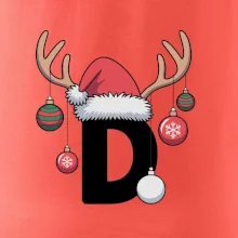 Vianočné rodinné tričká - písmeno a čiapka