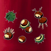 Gaštanové zvieratká - obdĺžnik