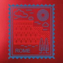 Rím známka jednoduchá Rím známka jednoduchá