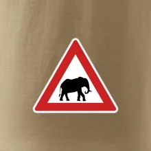 Dopravná značka - Pozor slon